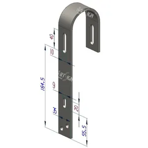 Balcony Hook Solar Mounting System Wall Mount Bracket Adjustable Universal Solar Balcony Mount