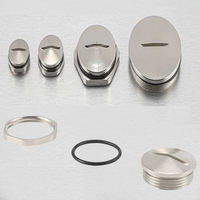 Bouchon aveugle industriel antidéflagrant en acier inoxydable SS304, nylon, étanche IP68, filetage M20, modèle PG pour boîte de jonction -40°C