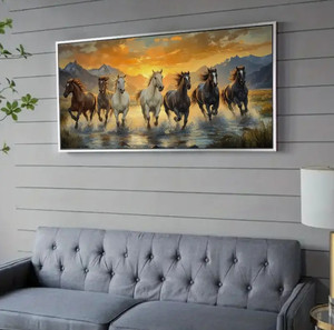Большой настенный декор для гостиной: картины на холсте с бегущими лошадьми, декор для дома, картины для спальни, подарки - Product Image 4