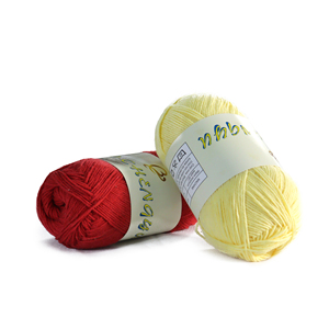 Bộ len cotton sữa cho bé để đan móc - Len sợi 5 lớp, trọng lượng vừa phải, dùng làm khăn quàng cổ, chăn, đồ thủ công tự làm - Product Image 1