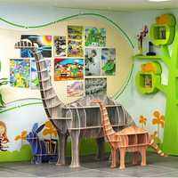 Étagère de présentation Chiquitos, étagère à livres dinosaure, étagère de rangement, décoration de vitrine de magasin, mise en scène et décorations