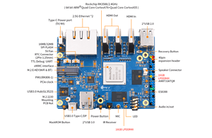<span class=keywords><strong>JEO</strong></span> 오렌지 파이 5 플러스 32GB EMMC Rk3588S PCIE 모듈 외장 WiFi+BT SSD 8K 개발 보드 오렌지 파이 5 플러스 - Product Image 5