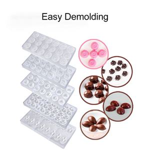 Professional <b>Polycarbonate</b> Chocolate Mold 3D Hard <b>Plastic</b> Candy Tray DIY Bakeware Tool for Homemade Pralines Bonbons Sweets - Product Image 2