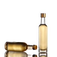 Botol Kaca Bening Mini Bundar 30Ml 50Ml 100Ml, Minyak Kecap Gelap dan Cuka