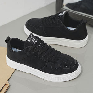 2025, zapatillas de Skate de PU para hombre, zapatillas de deporte informales cerradas con cordones estilo marea de talla grande, Joker Four Fashion para primavera y otoño - Product Image 2