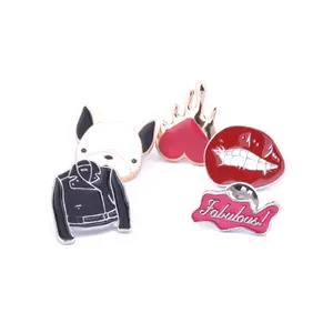 Wholesale Badges Clothes Cap, Security Custom Souvenir 3d Soft Enamel Pin Logo Metal Badge/