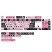 Custom Dye-Sublimated Keycap Set XDA Double Shot Custom Keycaps PBT Customized Personalized Cute DIY Mechanical Keyboard Keycaps