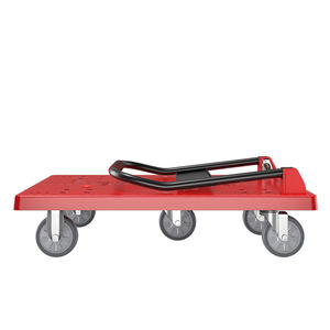 Oem Hoge Belasting Rode Opvouwbare Transportwagen Voor Magazijngereedschap Industrieel Gebruik Met Vierwielig Plastic Staal Metaal - Product Image 4