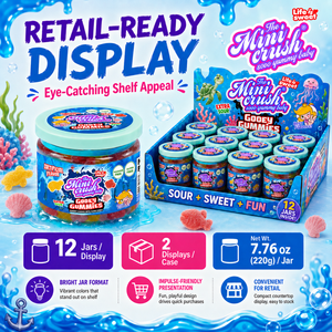 Divertente Slime Liquido Scavabile, Caramelle Gommose in Barattolo, Salsa Acida, Forma di Simpatici Animali Marini, Morbide Caramelle Gommose Assortite al Gusto di Frutta - Product Image 3