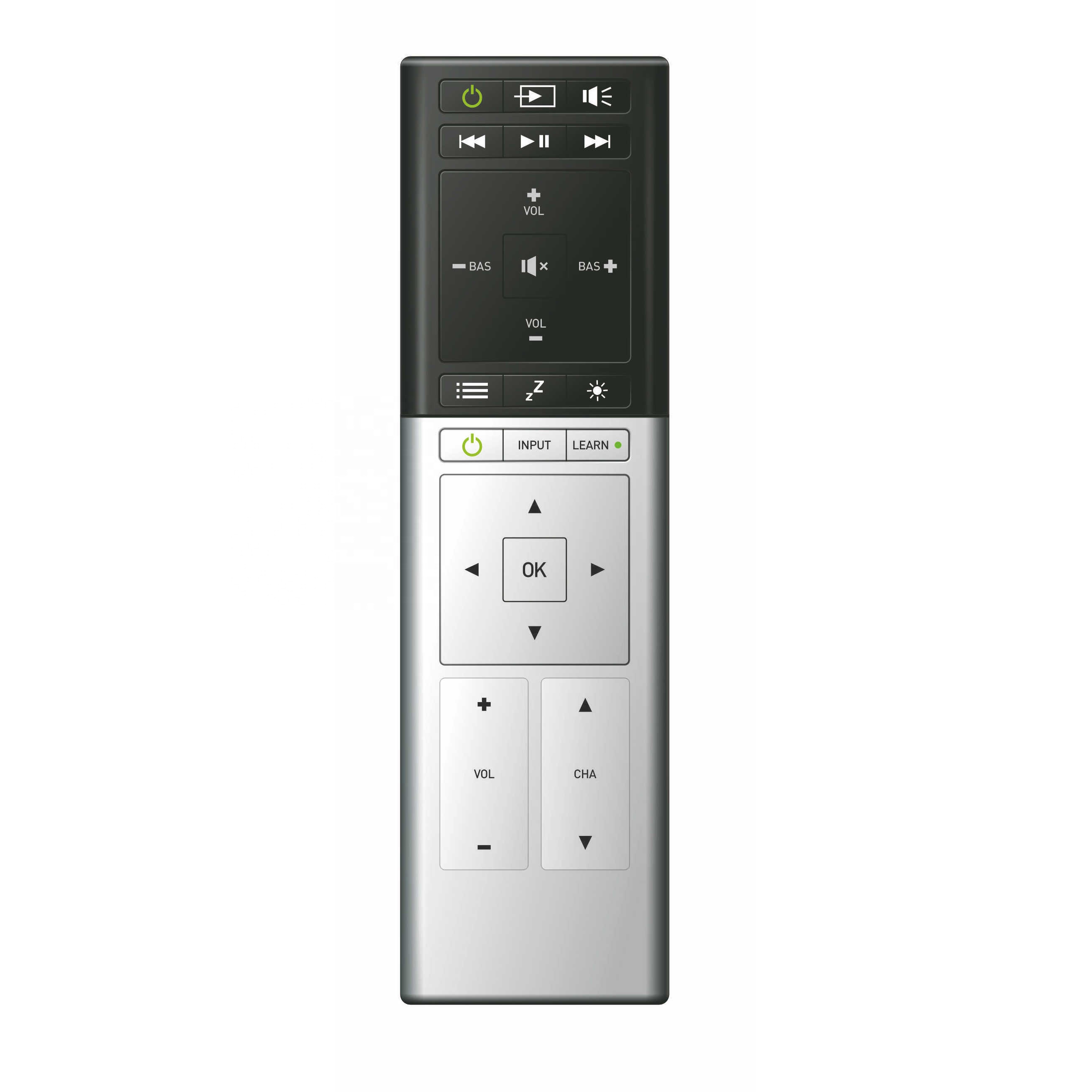 Nice design IR/ RF remote control with USB interface and lithium battery for well-known smart tv