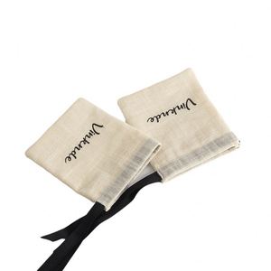 Juego de Bolsas de Almacenamiento de Joyas de Bambú y Algodón con Cordón, Forro de Franela, Varios Tamaños, Bolsas de Moda - Product Image 5