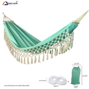 <span class=keywords><strong>Hamac</strong></span> de <span class=keywords><strong>camping</strong></span> individuel anti-roulis avec pompon, populaire sur internet, pour extérieur, balançoire de <span class=keywords><strong>camping</strong></span> <span class=keywords><strong>sauvage</strong></span>, décontracté, pour séjour à domicile, style ethnique - Product Image 2