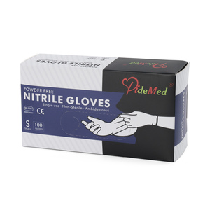 Gants jetables en nitrile sans poudre, pour la manipulation des aliments, usage industriel, sécurité au travail - Product Image 6