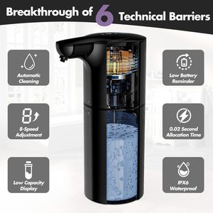 Wholesale Hot Sale Refillable <b>Foam</b> <b>Soap</b> Dispenser Electric ABS Plastic Touchless Automatic <b>Soap</b> Dispensers for Bathroom Toilet - Product Image 2