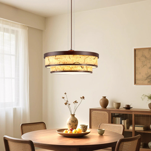 <span class=keywords><strong>Dynastie</strong></span> des chansons esthétique rétro lustre salon hôtel créatif papier de riz suspendu lumière nouveau chinois décor à la maison lustre - Product Image 3