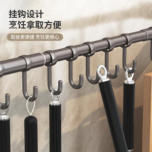 Support mural rotatif pour cuisine, sans perçage, pour cuillères, spatules et ustensiles, intervalle de 50 mm - Product Image 5