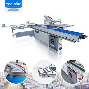 TechPro Horizontal Sliding Table Panel <strong>Saw</strong> With 380V Motor For 45-Degree Woodworking And MDF Panel Cutting - Product Image 1