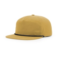 Topi Snapback Bordir Custom Flat Brim untuk Pria Grosir Custom Lima 5 Panel Richardson 256 Rope Hat