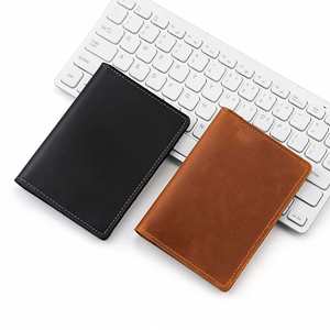Porta Pasaportes Personalizado de Cuero Genuino Estilo Vintage, Clip de Cuero Vacuno de Primera Capa, Porta Tarjetas Simple - Product Image 3