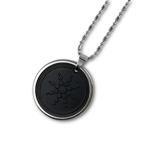 Colgante Cuántico de Piedra Volcánica Hoonni Laval de 45.5mm con Marco de Acero Inoxidable <span class=keywords><strong>y</strong></span> Opción de Tarjeta de Identificación <span class=keywords><strong>para</strong></span> Uso Diario - Product Image 1