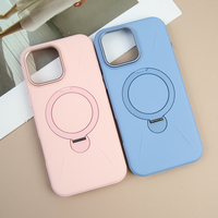 Support antichoc de luxe support étui de téléphone pour iPhone téléphone portable couverture arrière support magnétique étui de téléphone Fundas Para Celulares