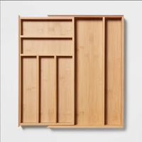 BSCI usine bambou couverts plateau Design moderne extensible cuisine tiroir organisateur laque Technique Offre Spéciale debout vaisselle