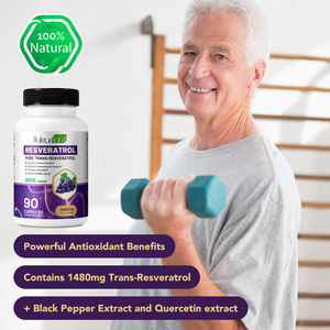 Resveratrol organik 1480mg Gomitas bubuk dan kapsul suplemen Vitamin aktif bahan yang dikemas dalam toples Mason - Product Image 6