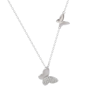 LT-786 S925 Sterling Silver papillon Collier Femmes Ins Simple Forest System Petit Frais Célébrité Tempérament Bijoux En Argent - Product Image 6