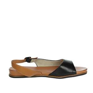 Sandalo Basso da Donna Jana Nero 8-28160-42 con Tacco Piatto per l'Estate - Product Image 4
