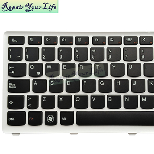 <span class=keywords><strong>LA</strong></span> SP <span class=keywords><strong>RU</strong></span> US tastiera per Laptop Lenovo Ideapad U310 U310 -ITH U310 -ISE U310 -IFI tastiera 25204986 con cornice bianca - Product Image 4