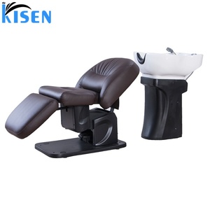 Sillón de Peluquería Moderno y Cómodo Kisen con Masaje Eléctrico Giratorio, Fabricado en Foshan, para Sala de Estar o Lavacabezas - Product Image 2