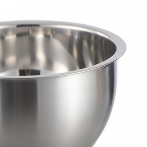 Ensemble de bols à mélanger en acier inoxydable poli européen, bols à salade avec fond en silicone, couvercle anti-poussière, non toxique, durable, bols de service alimentaire - Product Image 6