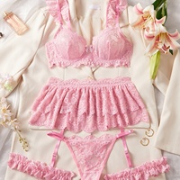 Commerce chaud sous-vêtements sexy en dentelle de haute qualité, petit buste doux, grand look, soutien-gorge de rassemblement, chaussette, anneau de jambe