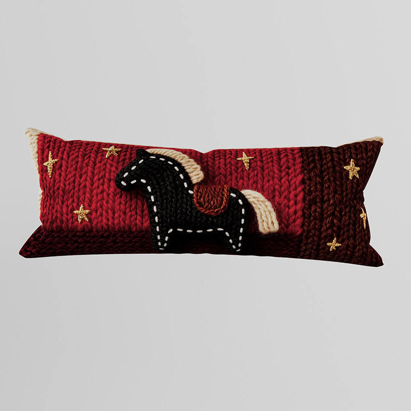 Cheval chaud noir encre [style long]