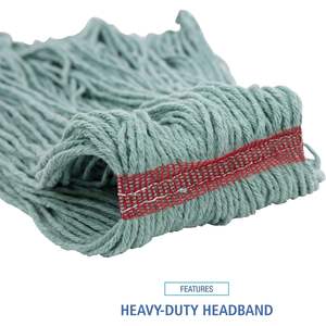 Tête de balai en coton/rayonne de qualité supérieure Boardwalk BWK503GNNB, grande taille, verte (12 par carton) - Product Image 6