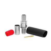 Usine SMA femelle Jack écrou cloison à sertir pour LMR240 BJR-240 H-155 H155 RG59 4DFB RF connecteurs coaxiaux coaxiaux en Stock