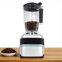 Blender électrique haute capacité de 6 litres, boîtier en acier inoxydable ; modèle à mélange direct de céréales et de haricots secs ; nettoyage automatique