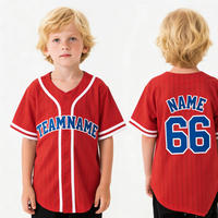 Uniforme de Béisbol Personalizado para Niños, de Secado Rápido, Transpirable, con Impresión Digital, Malla Sublimada, Jersey de Béisbol Naranja