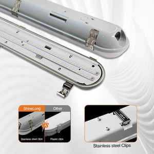 IP65 High Lumen LED Tri-Proof <b>Light</b> UV-Resistant PC Housing Waterproof & Dustproof for Tunnel & Marine, 4FT/5FT/1200mm - Product Image 3