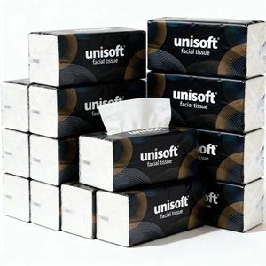 Mouchoirs en papier pour le visage en pâte de bois vierge à 100 %, personnalisables avec logo OEM, 3 plis, emballage de qualité alimentaire, options 2-4 plis, mouchoirs en papier doux pour le visage - Product Image 1