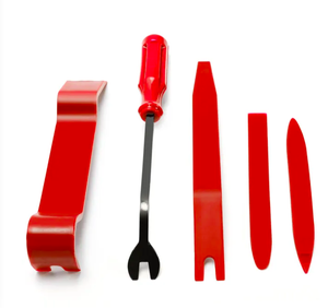 L-HT0240 5 pezzi Kit di rimozione della leva per la rimozione della porta dell'auto Kit di rimozione <span class=keywords><strong>Audio</strong></span> del cruscotto Kit gancio di rimozione di dimensioni miste clip di fissaggio strumenti di riparazione - Product Image 2