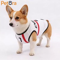 Gilet de football respirant en polyester Petora, imprimé équipe nationale, pour chien, idéal pour l'été, les fêtes de football, Noël et Halloween – Meilleure vente