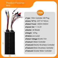 Kit de Conversión de Motor para Bicicleta Eléctrica/Scooter, 48-72V 100A 3000W 5000W, con Sensor Hall y Controlador