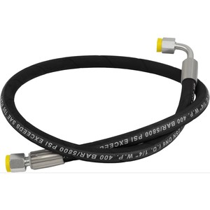 Tuyau en caoutchouc haute pression pour fluides constants, épaisseur de paroi 3,5 mm, tressé à deux couches de fil d'acier, pour véhicules de construction et - Product Image 5