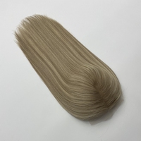 Usine Prix De Gros Vierge Cheveux Toppers Dentelle Avec Machine Trame pour Femmes Balayage Cheveux Humains Topper Extensions