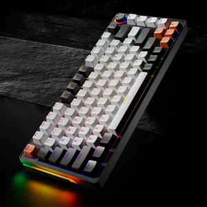 <span class=keywords><strong>Clavier</strong></span> mécanique de jeu de haute qualité à 83 touches, disposition 75%, avec rétroéclairage RVB, <span class=keywords><strong>clavier</strong></span> mécanique de jeu <span class=keywords><strong>compact</strong></span> personnalisé avec bouton - Product Image 5
