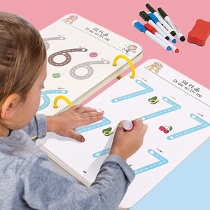 Niños Tracing Books Workbook Set Kindergarten Ejercicios borrables Puzzle Juguetes educativos Pen Control Training para niños - Product Image 3
