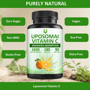 Capsules de vitamine C personnalisées 1650MG à absorption améliorée pour adultes – Complément alimentaire pour soutenir la santé digestive et intestinale - Product Image 6