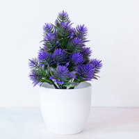 Simulation Aiguilles De Pin Plantes Artificielles En Pot Faux Bonsaï Vert Bureau De Bureau
