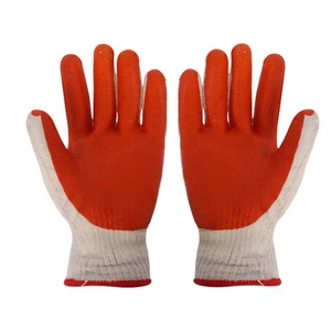 Gants de travail de sécurité en coton tricoté enduit de latex rouge, fabriqués par CITICITY à faible coût - Product Image 1